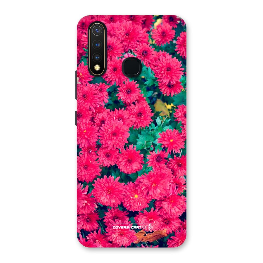 Pink Flowers Back Case for Vivo U20