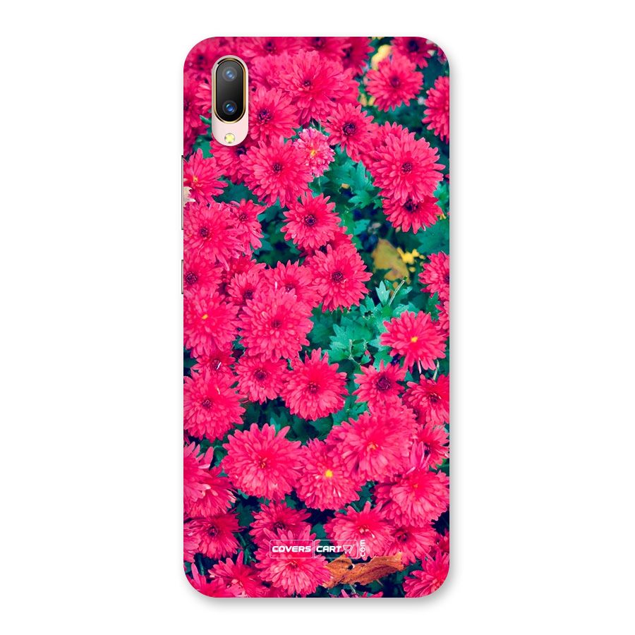 Pink Flowers Back Case for Vivo V11 Pro