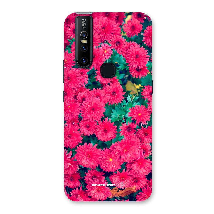 Pink Flowers Back Case for Vivo V15
