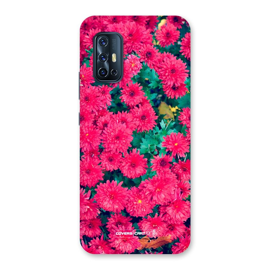 Pink Flowers Back Case for Vivo V17