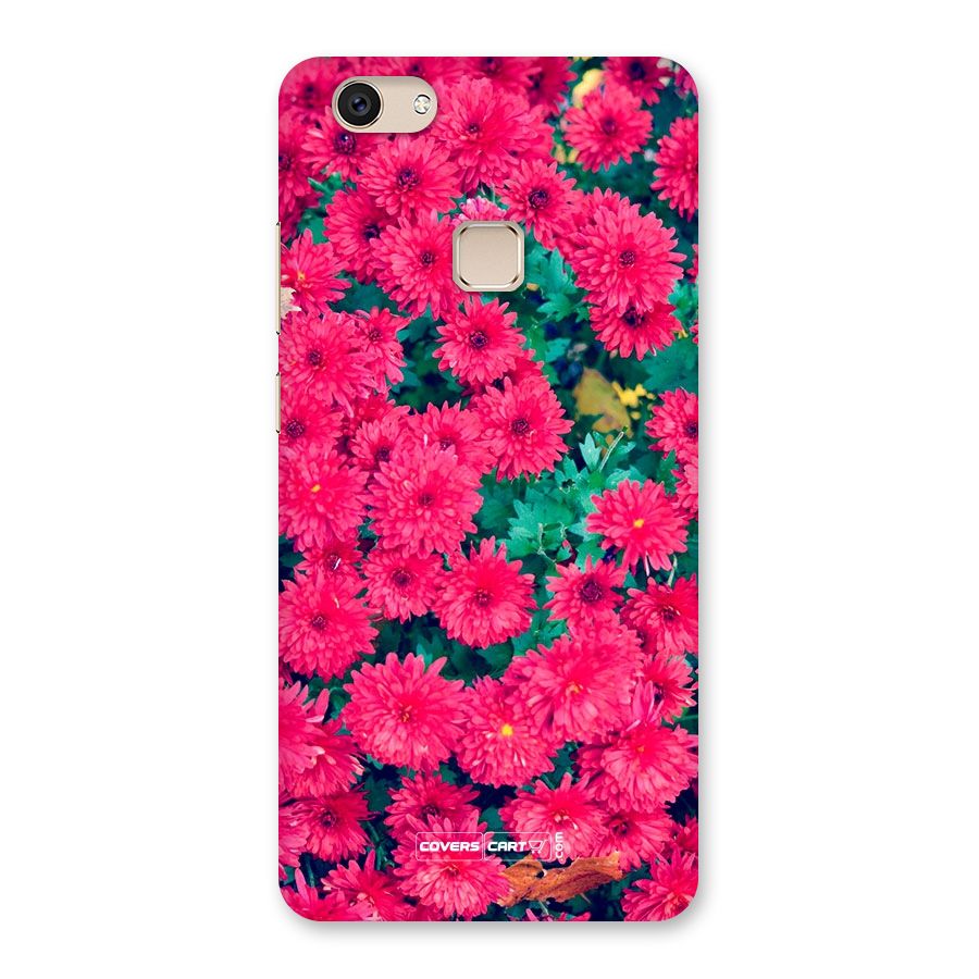 Pink Flowers Back Case for Vivo V7
