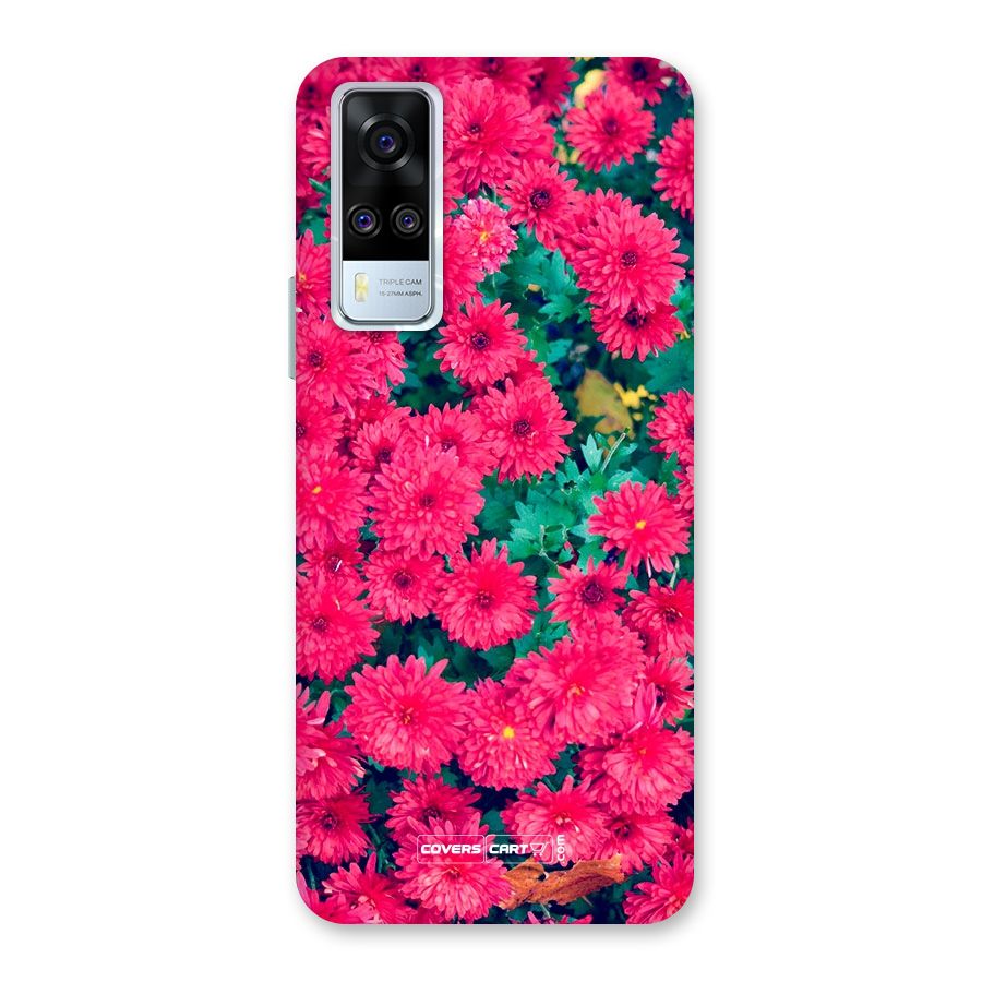 Pink Flowers Back Case for Vivo Y31