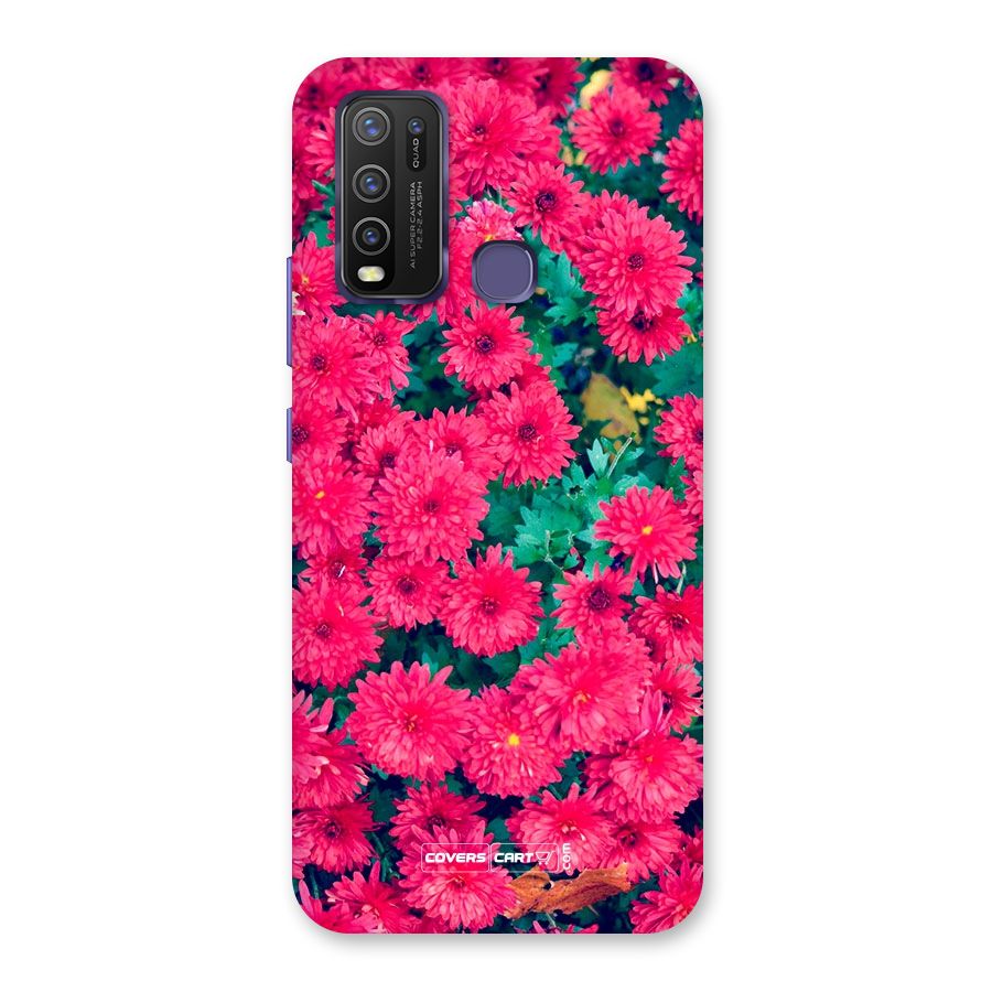 Pink Flowers Back Case for Vivo Y50