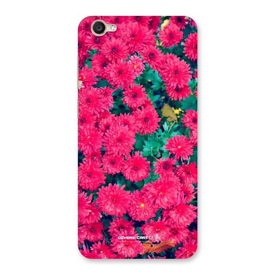 Pink Flowers Back Case for Vivo Y55s