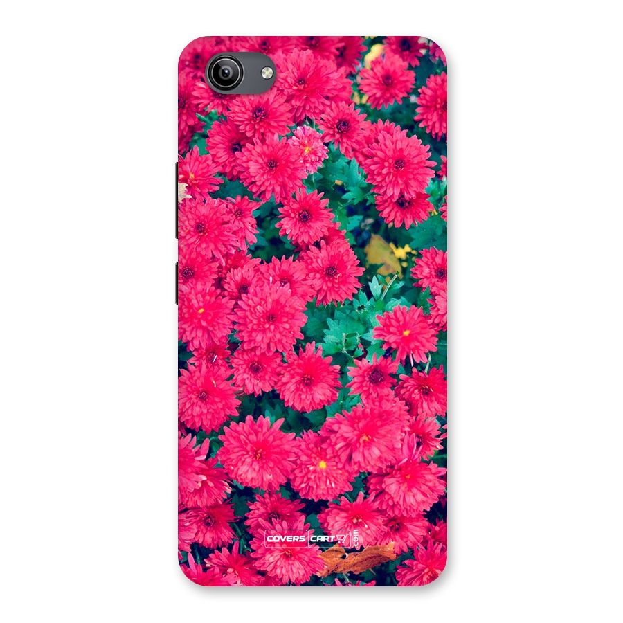 Pink Flowers Back Case for Vivo Y81i