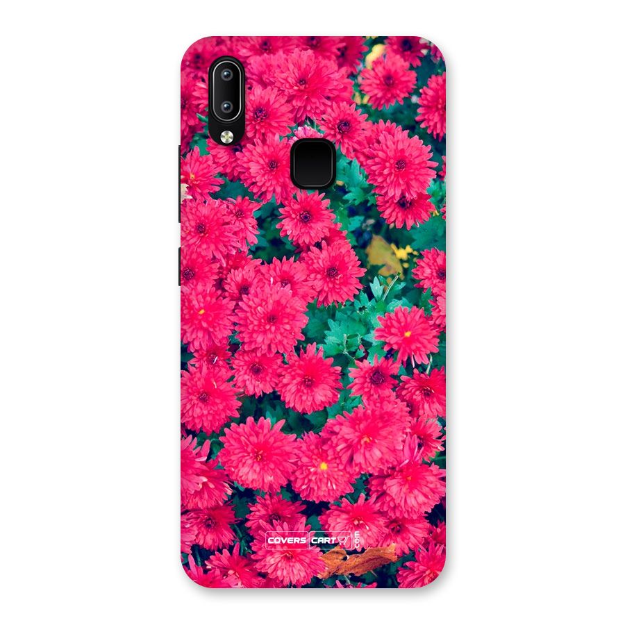 Pink Flowers Back Case for Vivo Y93