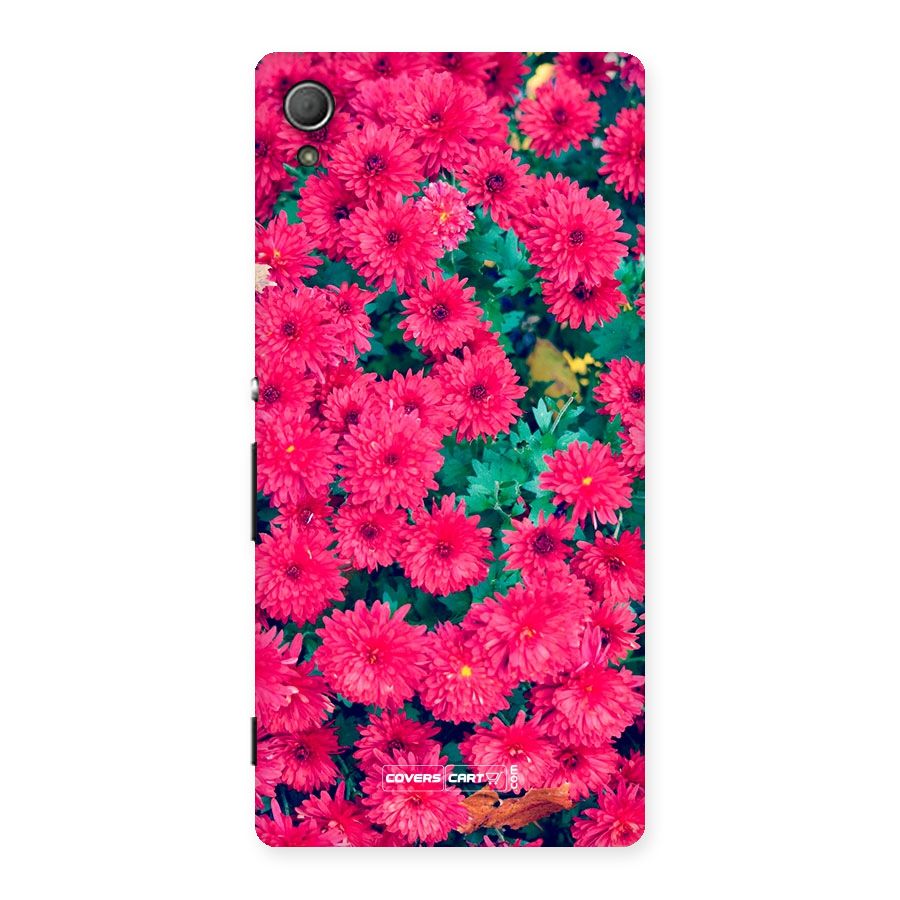Pink Flowers Back Case for Xperia Z4