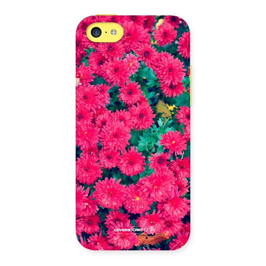 Pink Flowers Back Case for iPhone 5C