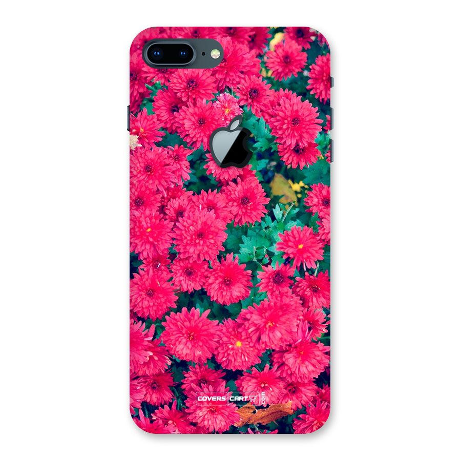 Pink Flowers Back Case for iPhone 7 Plus Apple Cut