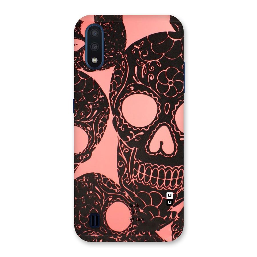 Pink Head Back Case for Galaxy M01