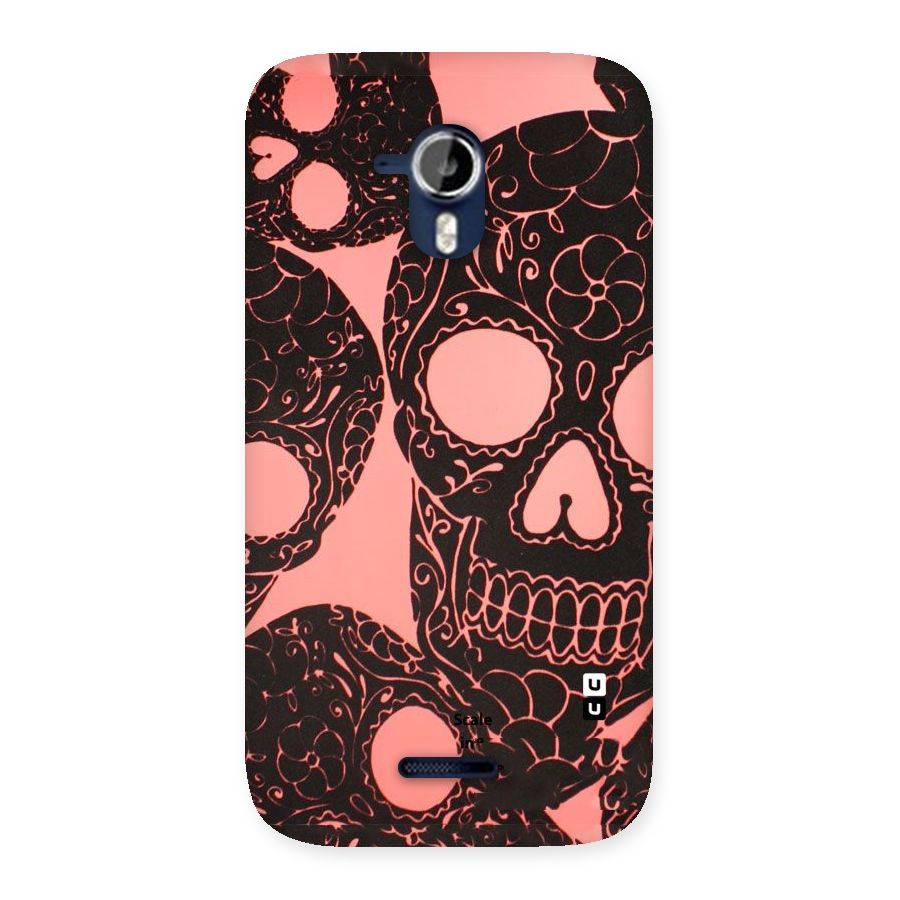 Pink Head Back Case for Micromax Canvas Magnus A117