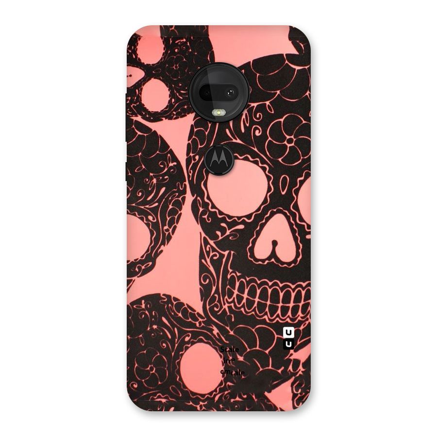 Pink Head Back Case for Moto G7