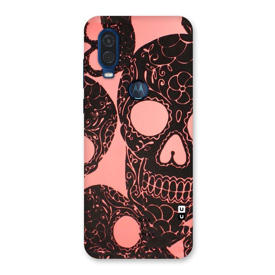 Pink Head Back Case for Motorola One Vision