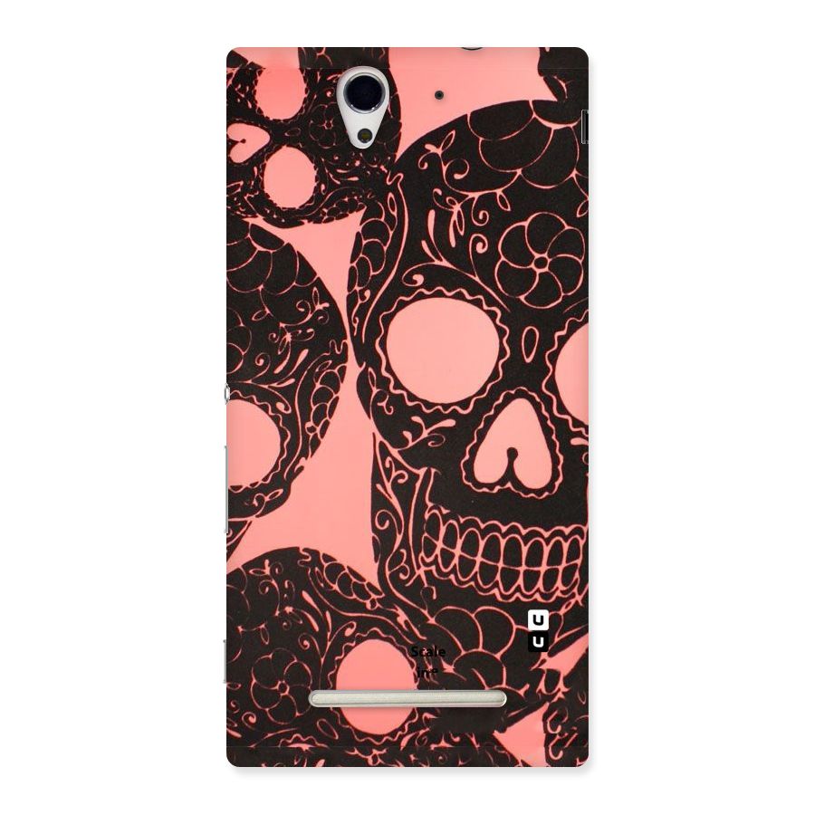 Pink Head Back Case for Sony Xperia C3