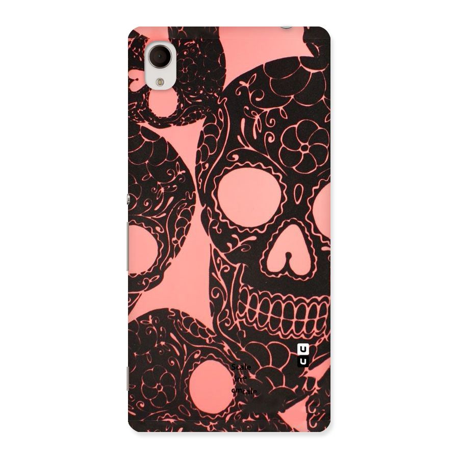 Pink Head Back Case for Sony Xperia M4