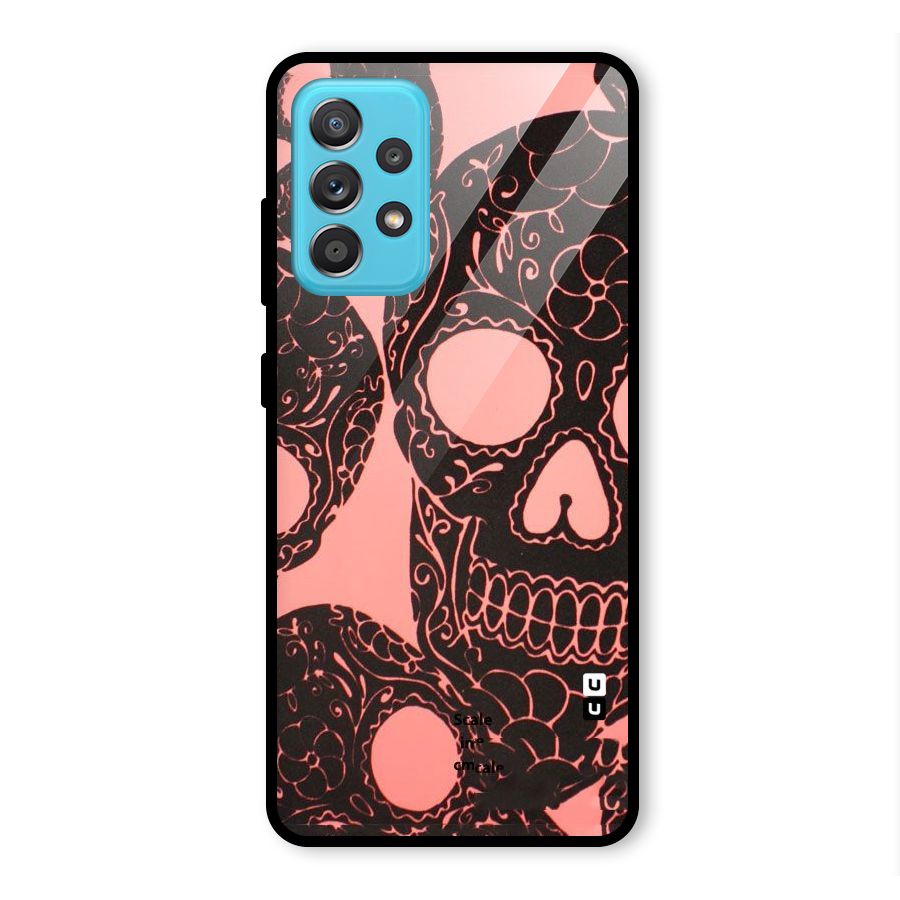 Pink Head Glass Back Case for Galaxy A52