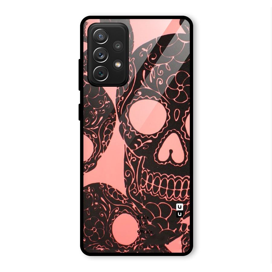 Pink Head Glass Back Case for Galaxy A72