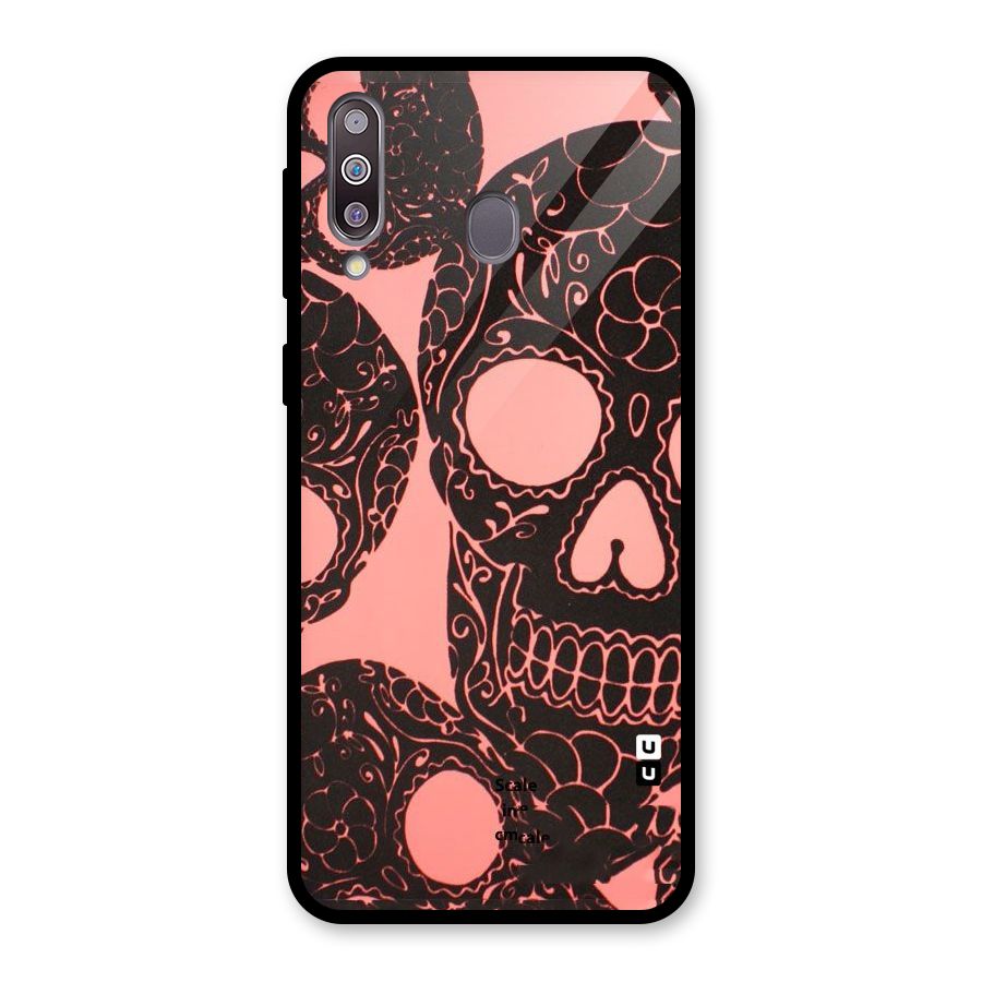 Pink Head Glass Back Case for Galaxy M30