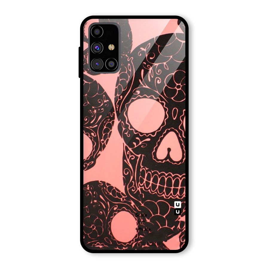 Pink Head Glass Back Case for Galaxy M31s