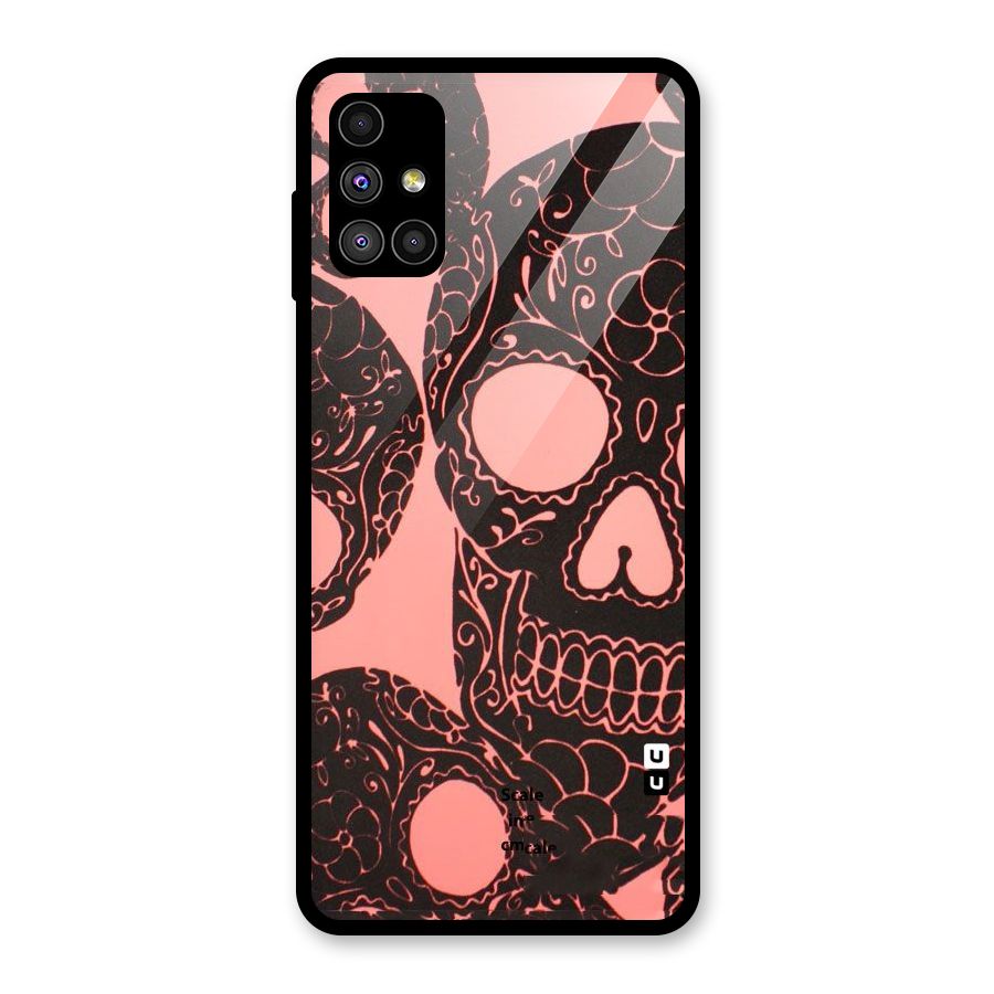 Pink Head Glass Back Case for Galaxy M51