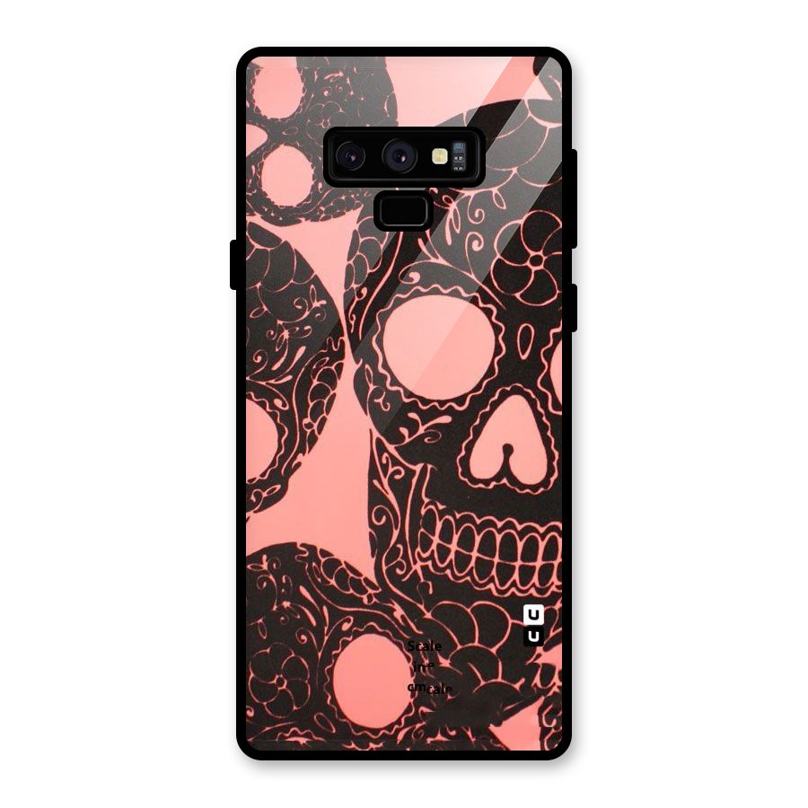 Pink Head Glass Back Case for Galaxy Note 9