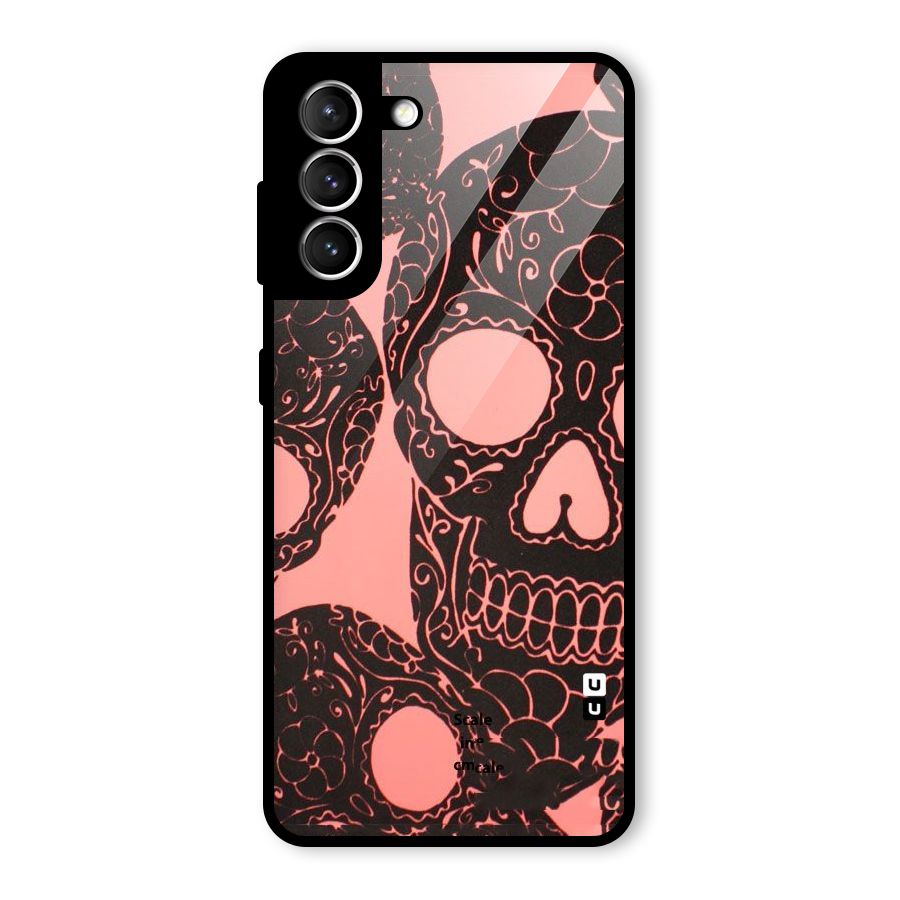 Pink Head Glass Back Case for Galaxy S21 5G