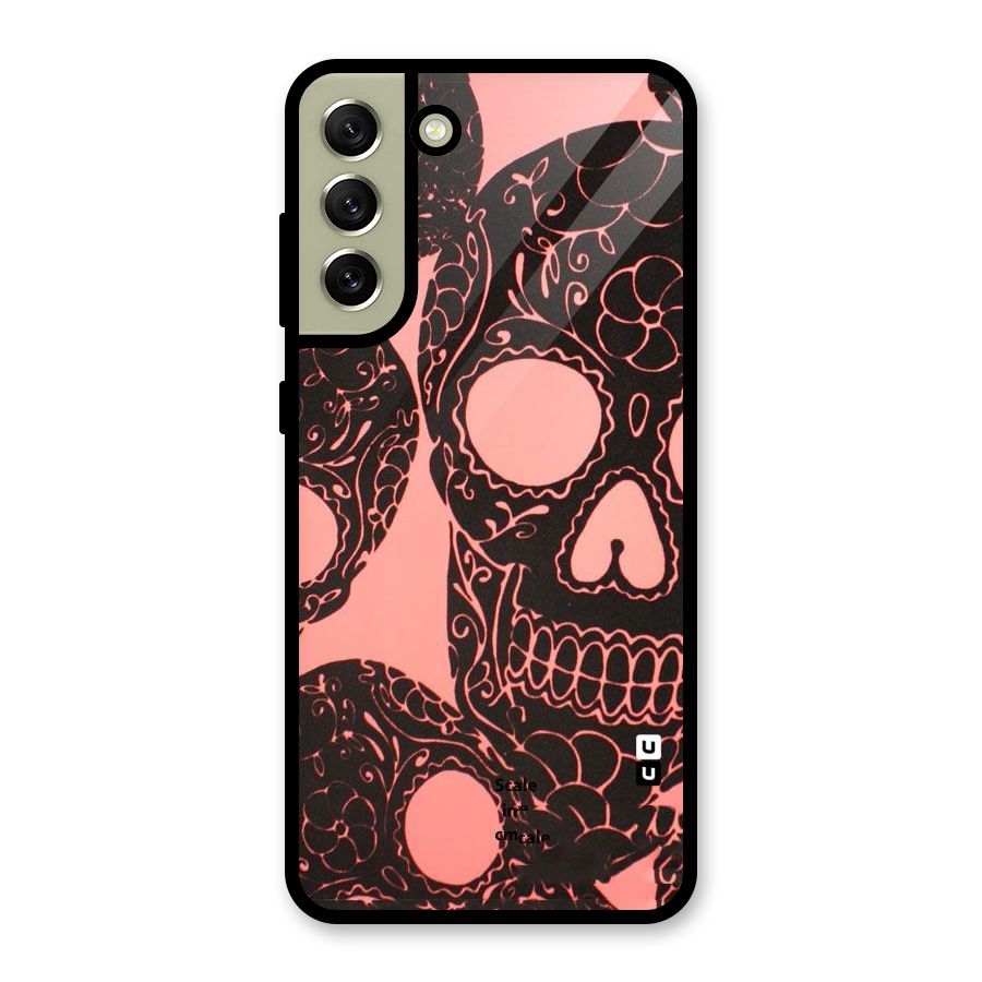 Pink Head Glass Back Case for Galaxy S21 FE 5G