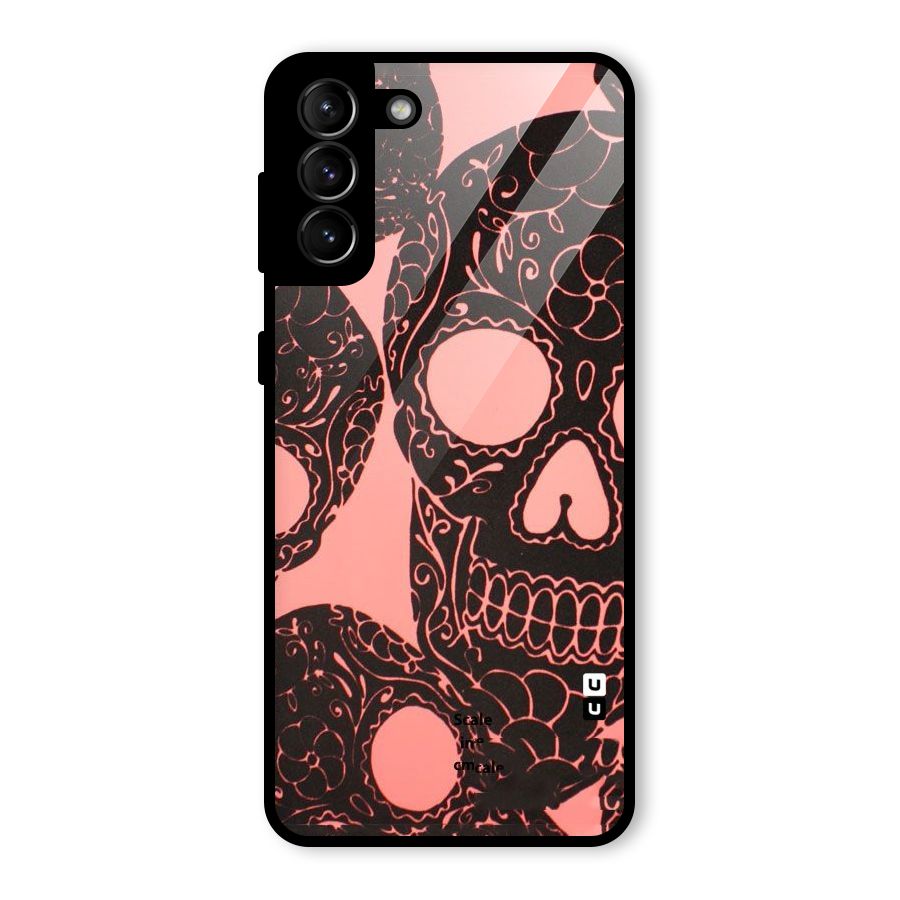 Pink Head Glass Back Case for Galaxy S21 Plus