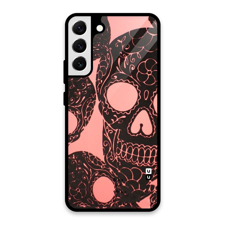 Pink Head Glass Back Case for Galaxy S22 Plus 5G