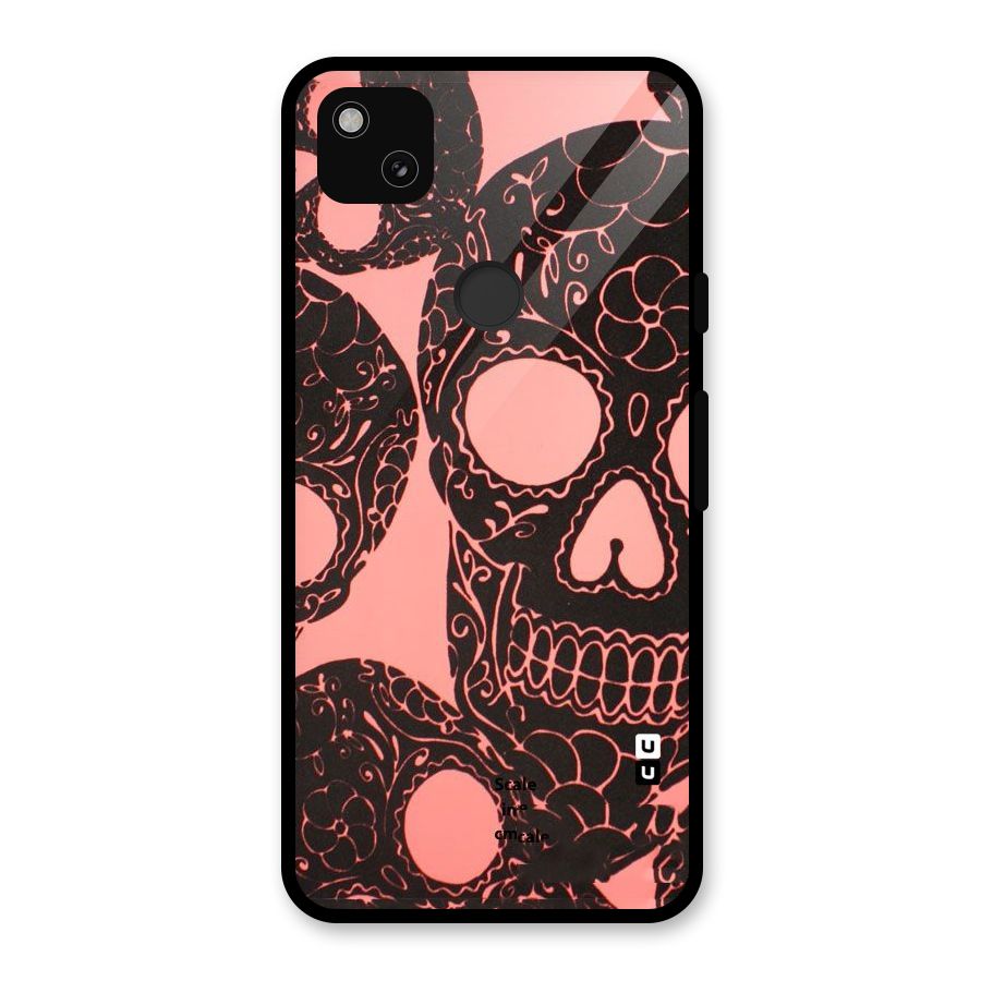 Pink Head Glass Back Case for Google Pixel 4a