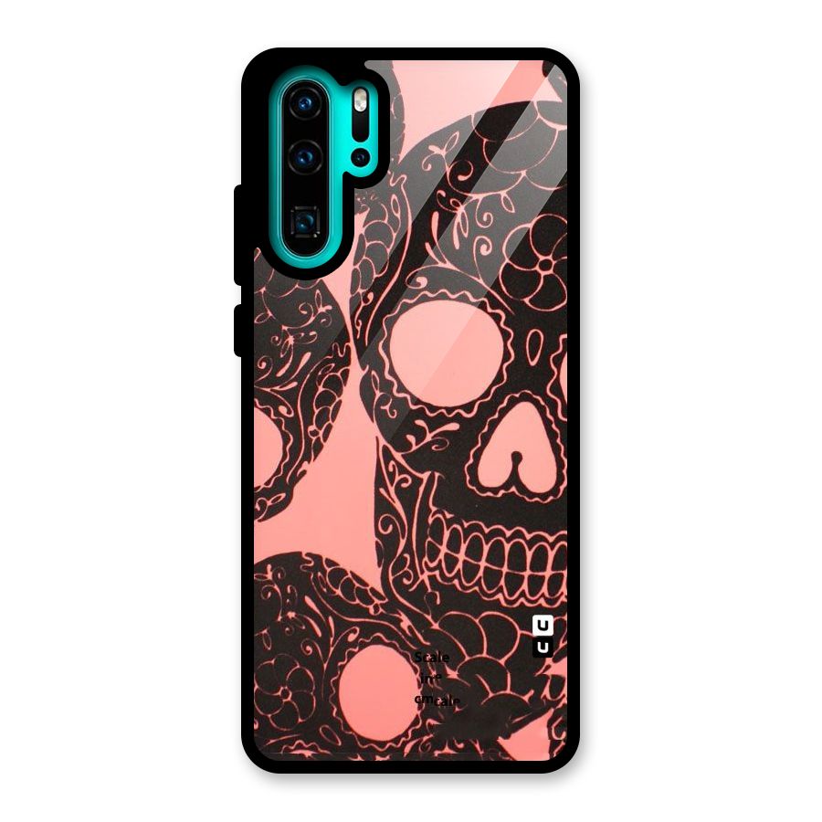 Pink Head Glass Back Case for Huawei P30 Pro