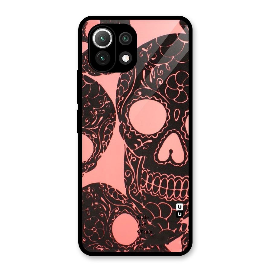 Pink Head Glass Back Case for Mi 11 Lite