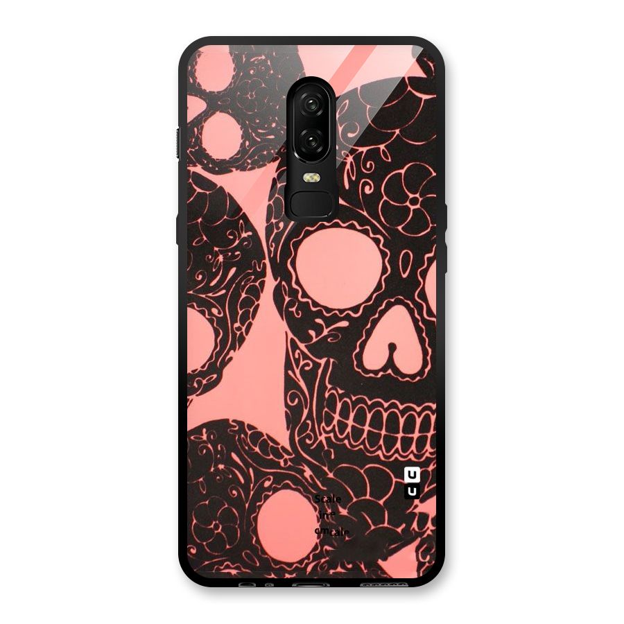 Pink Head Glass Back Case for OnePlus 6