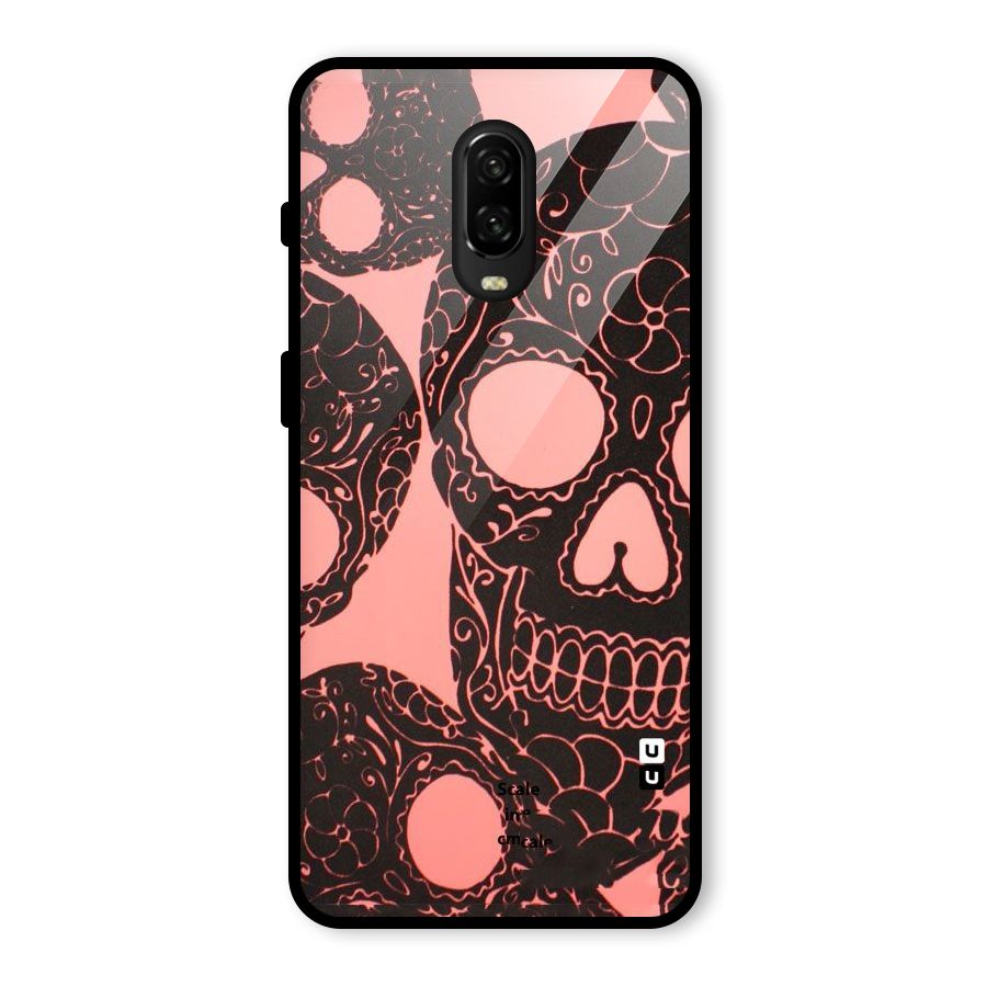 Pink Head Glass Back Case for OnePlus 6T