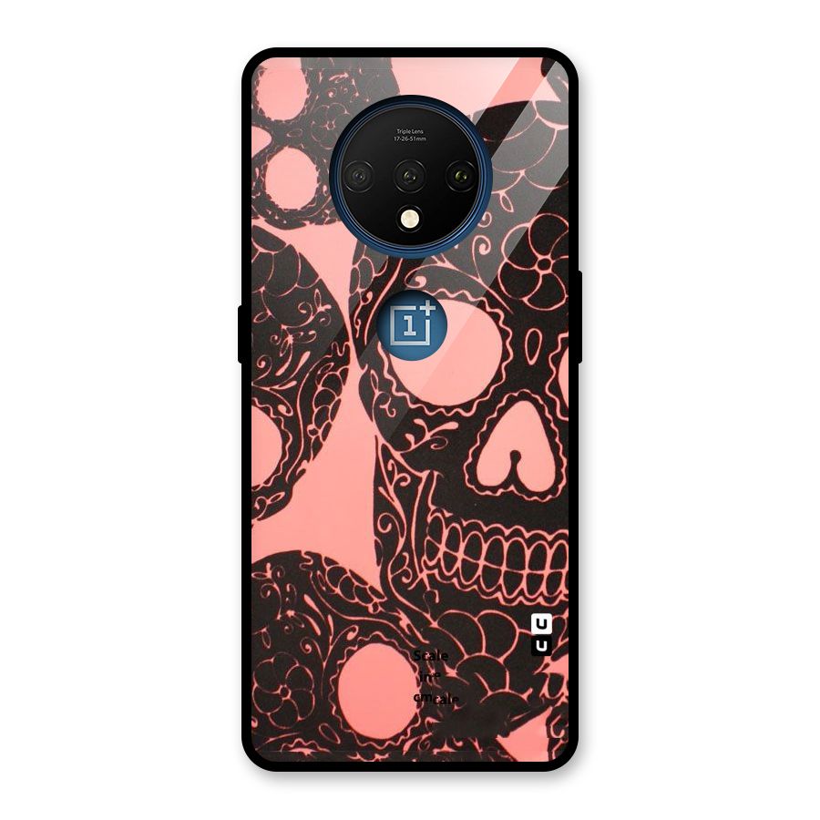Pink Head Glass Back Case for OnePlus 7T