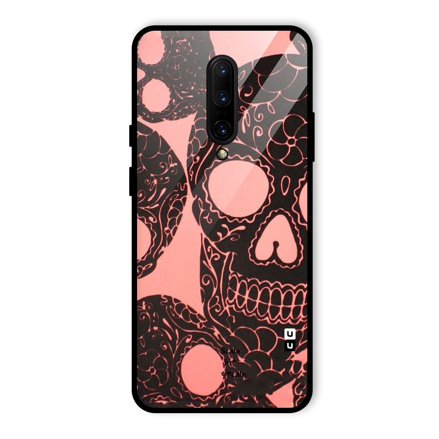 Pink Head Glass Back Case for OnePlus 7 Pro