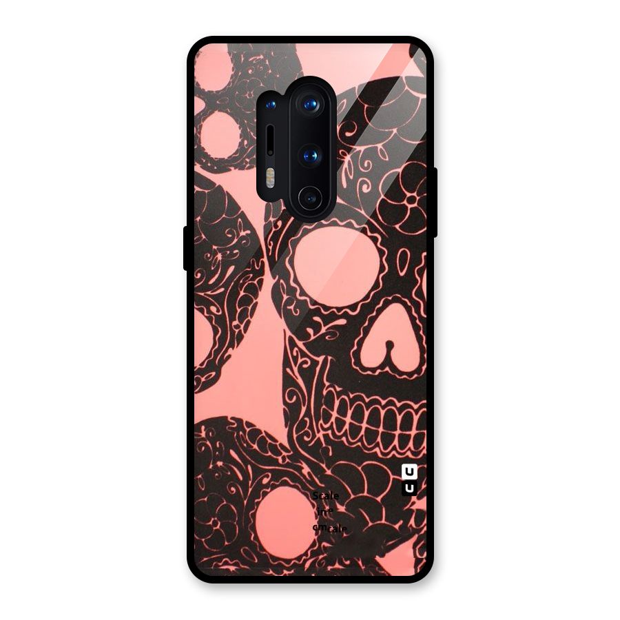 Pink Head Glass Back Case for OnePlus 8 Pro