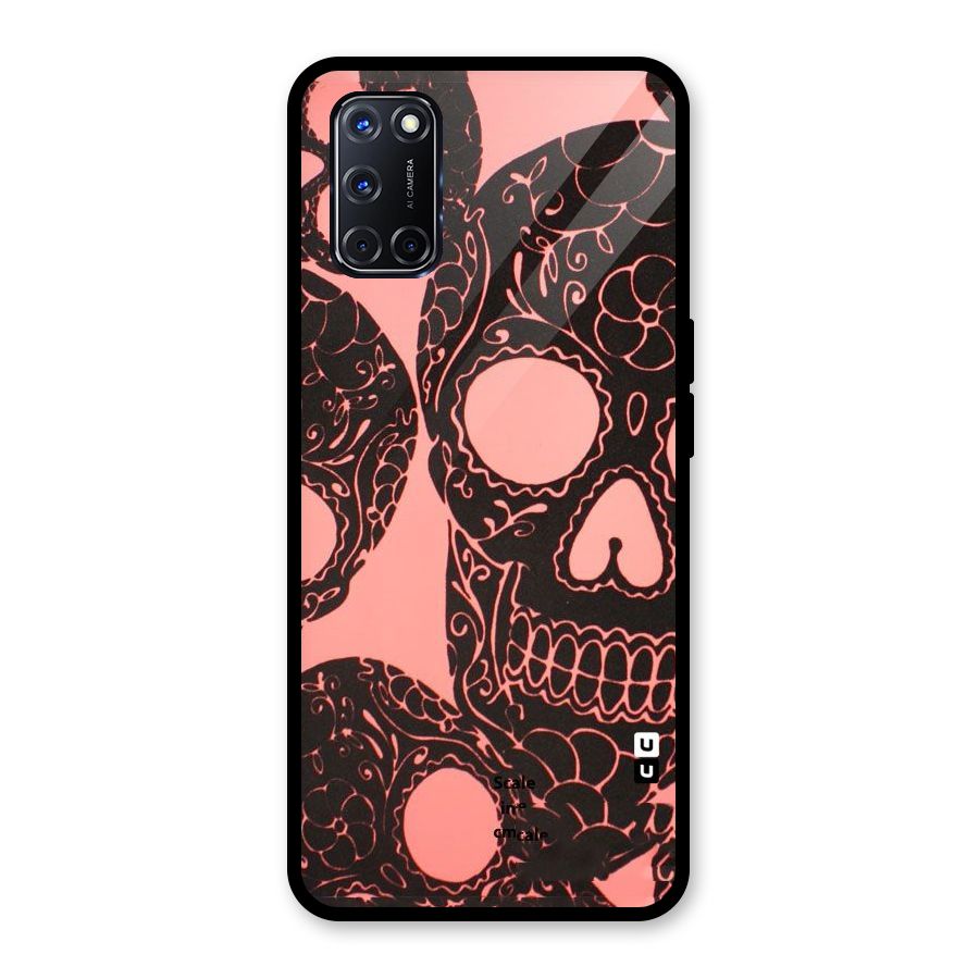 Pink Head Glass Back Case for Oppo A52