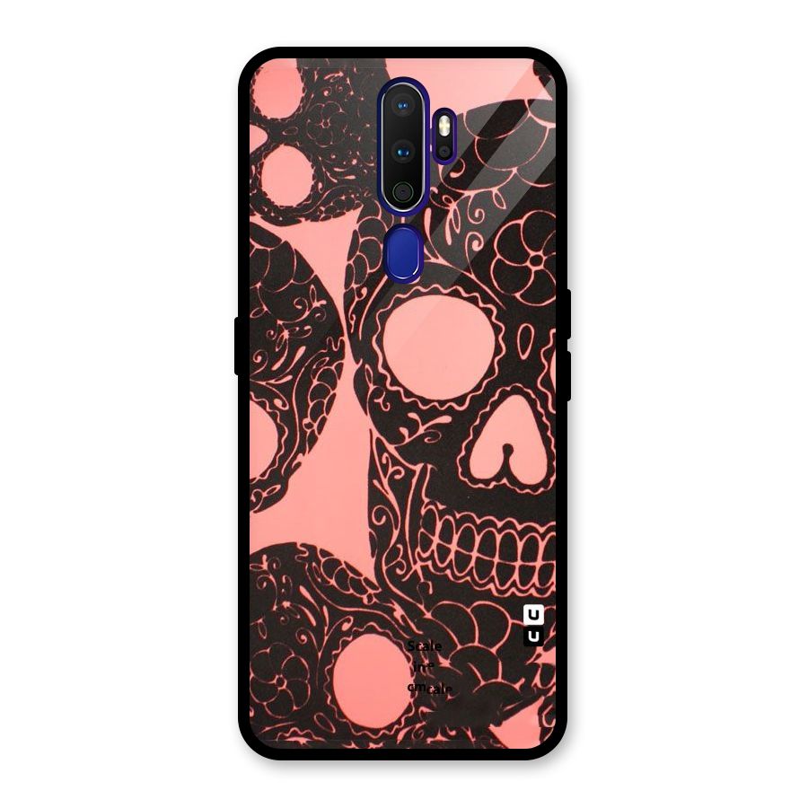 Pink Head Glass Back Case for Oppo A9 (2020)