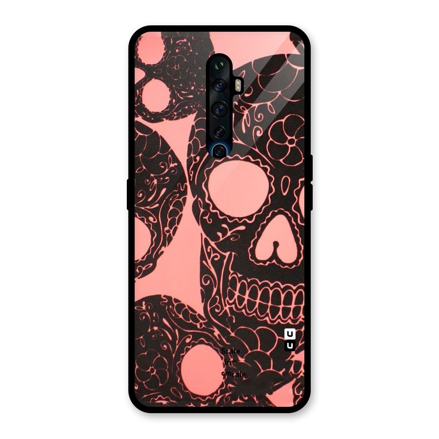 Pink Head Glass Back Case for Oppo Reno2 F