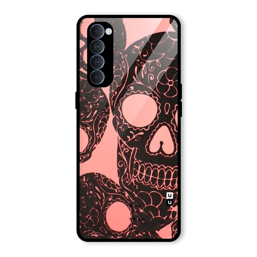 Pink Head Glass Back Case for Oppo Reno4 Pro