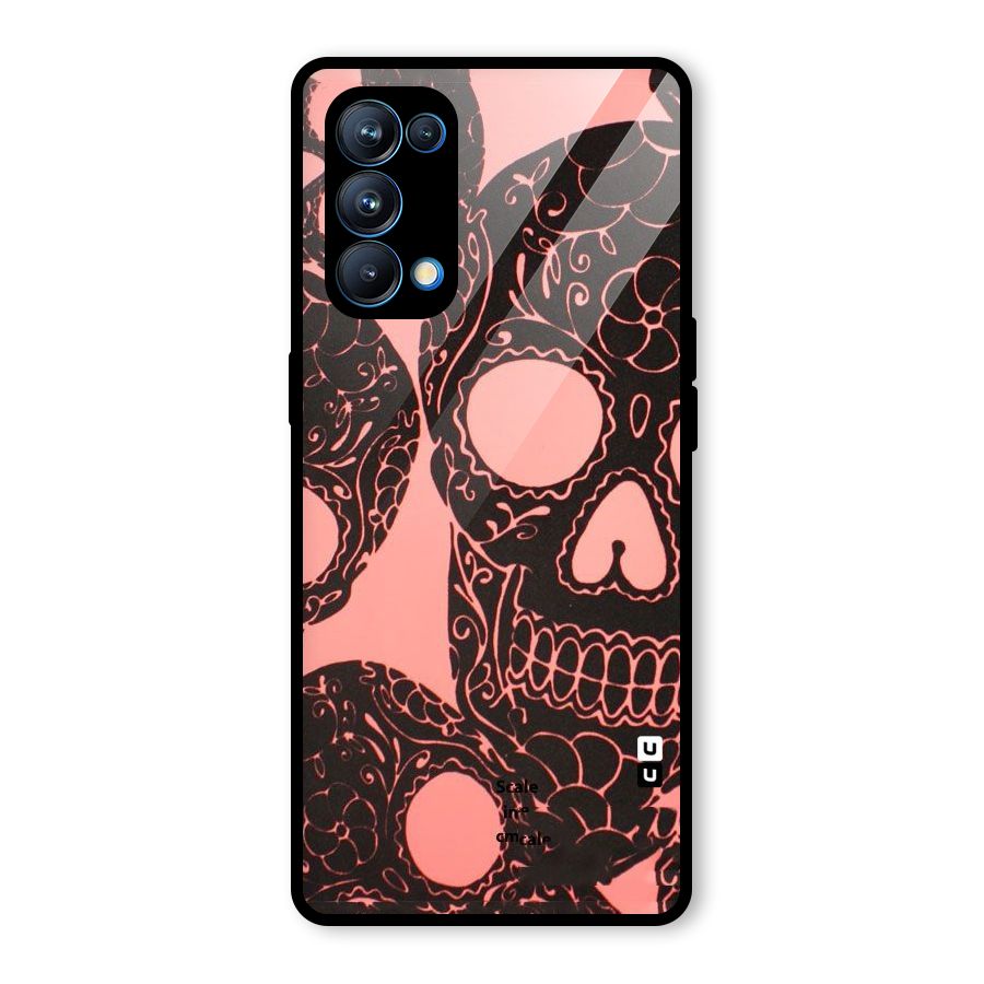 Pink Head Glass Back Case for Oppo Reno5 Pro 5G