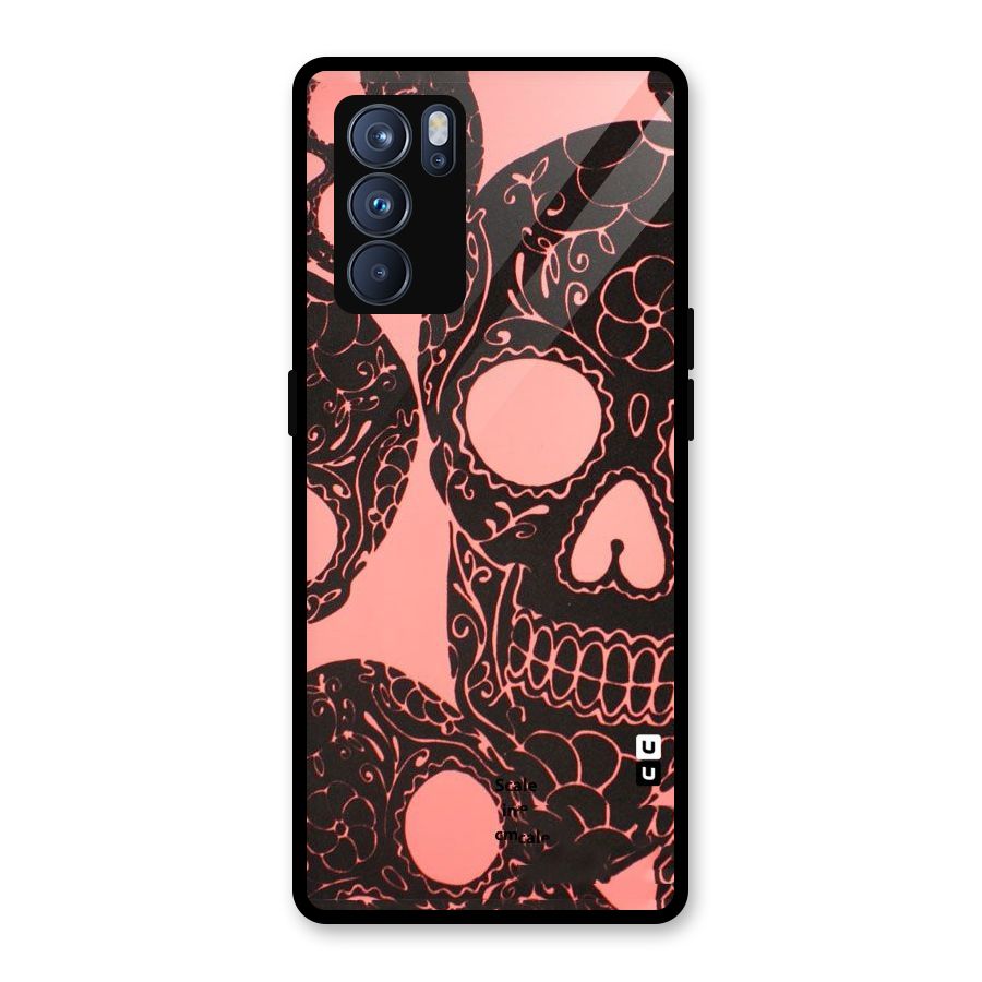 Pink Head Glass Back Case for Oppo Reno6 Pro 5G