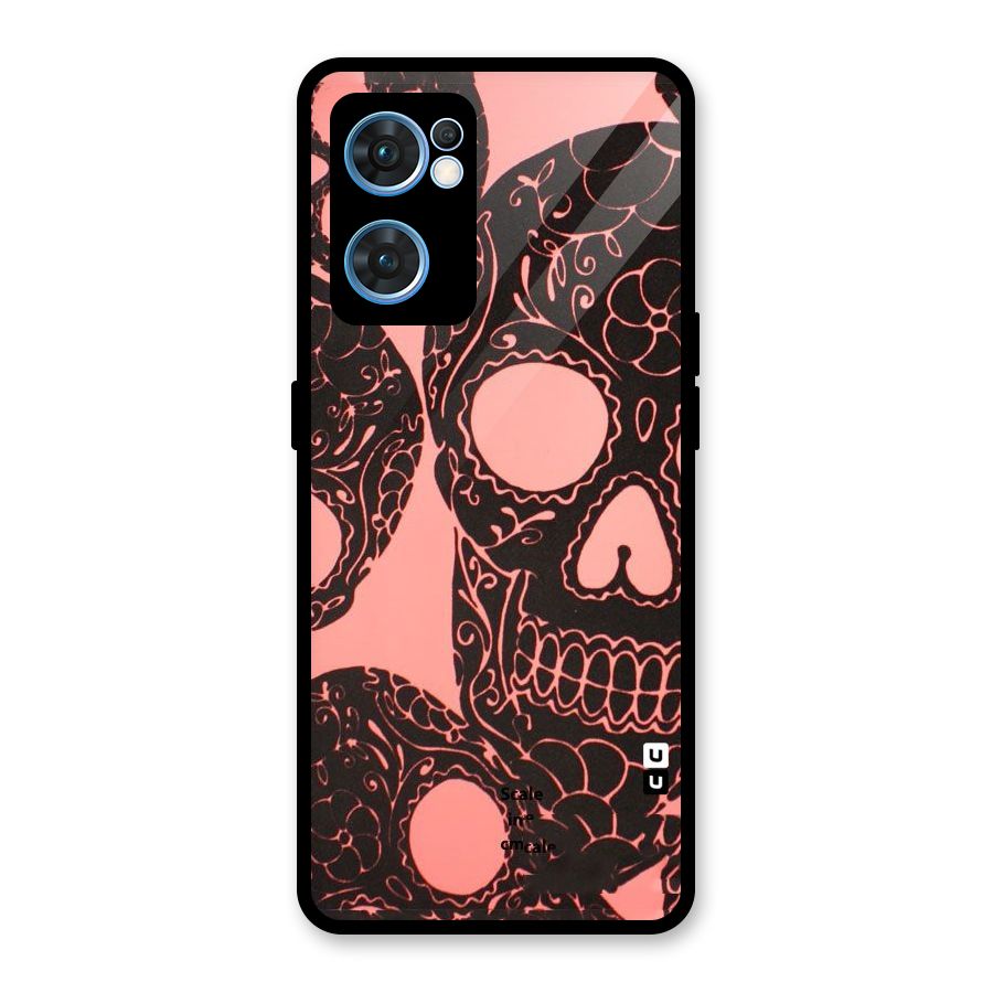 Pink Head Glass Back Case for Oppo Reno7 5G