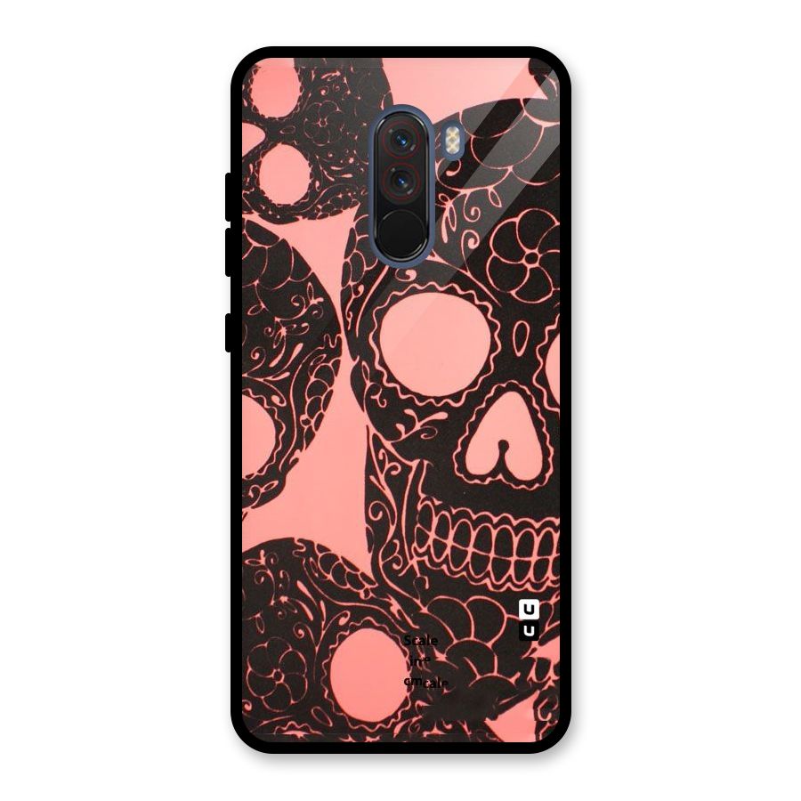 Pink Head Glass Back Case for Poco F1