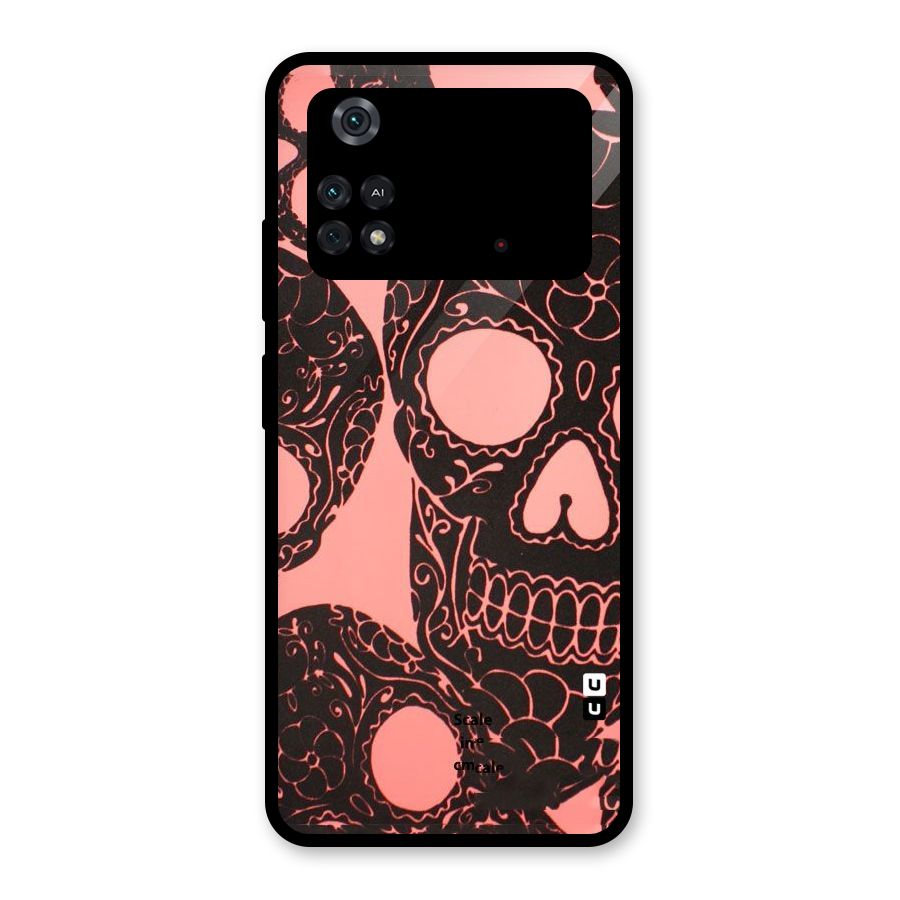 Pink Head Glass Back Case for Poco M4 Pro 4G