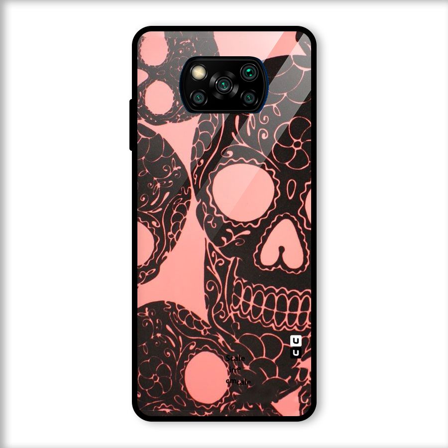 Pink Head Glass Back Case for Poco X3