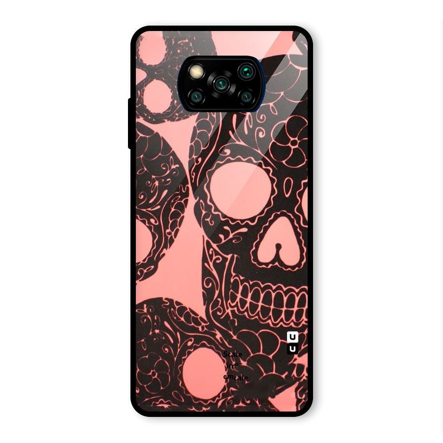 Pink Head Glass Back Case for Poco X3 Pro