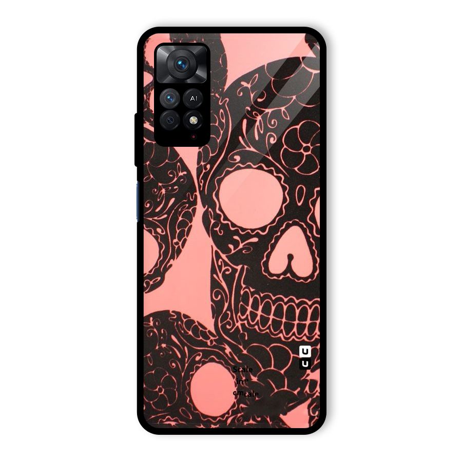 Pink Head Glass Back Case for Redmi Note 11 Pro
