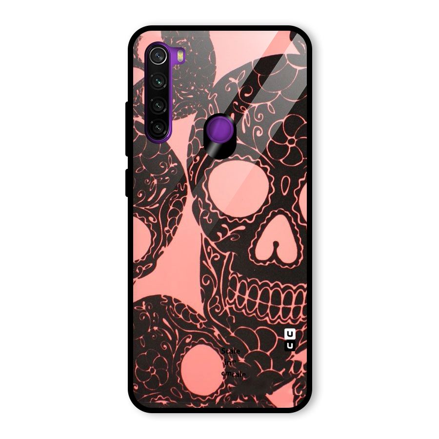 Pink Head Glass Back Case for Redmi Note 8